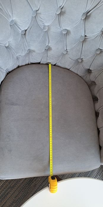 Piękny fotel szary 2 szt. (stan idealny)