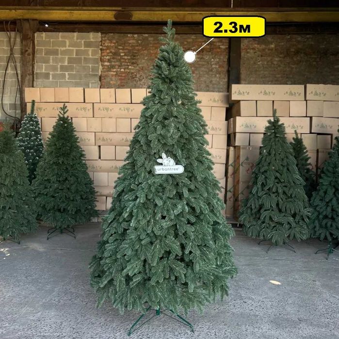 ‼️ Штучна ялинка новорічна зелена лита. Елка искусственная литая. Дроп