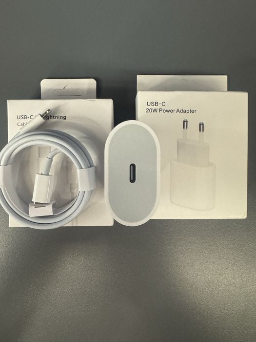 Kostka USB-C + Kabel Lightning do iPhone