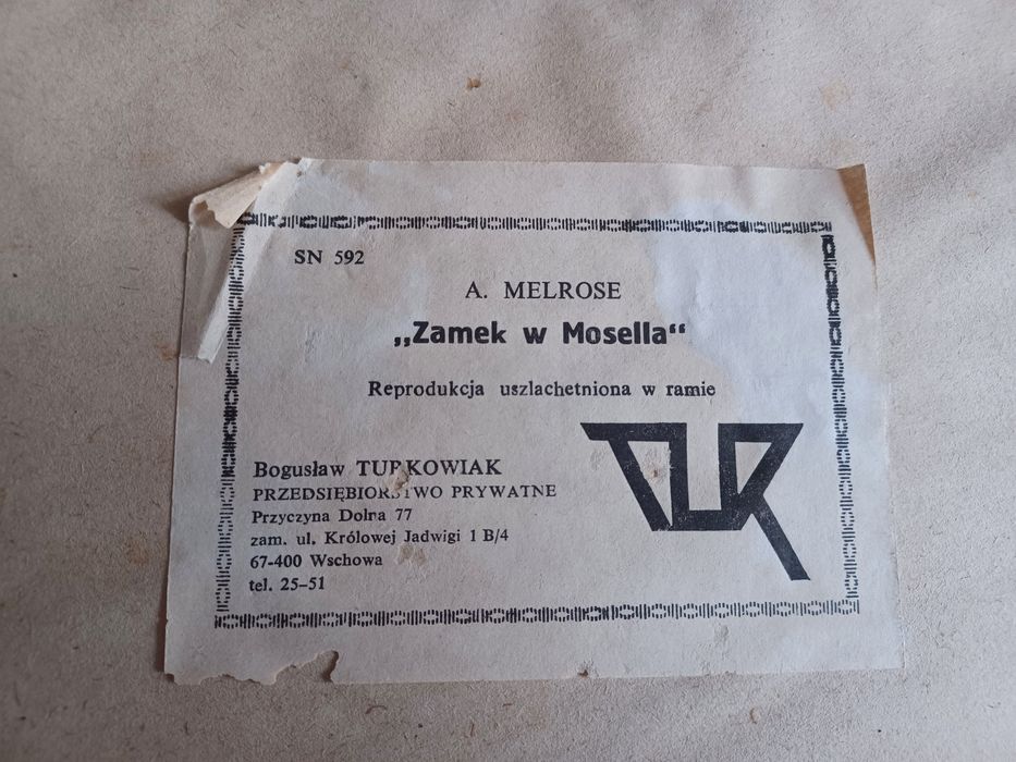 Obraz Zamek w Mosella