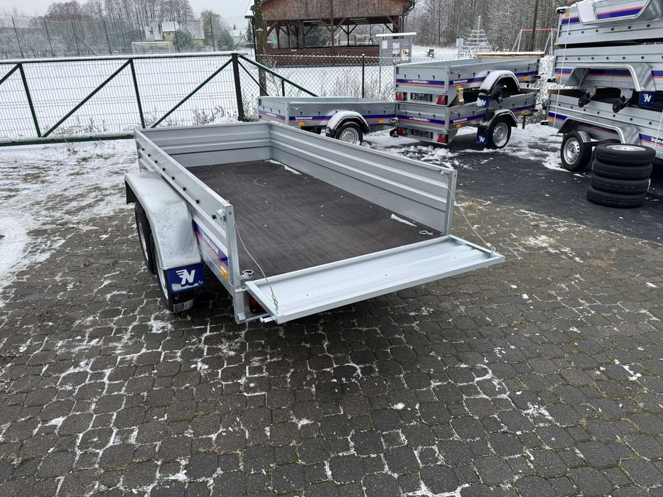 270x125x39cm Nowa przyczepka Niewiadów BO7270T spawana dwuosiowa mocna