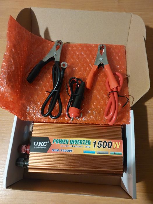 Інвертор 24в-220в 1500w