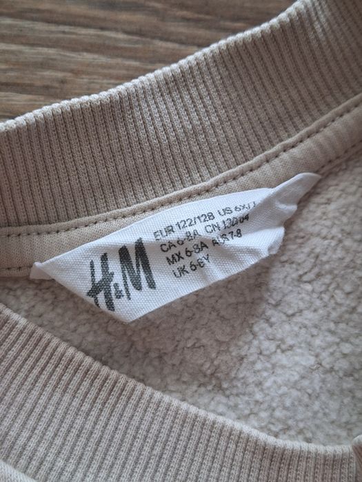 Теплий світшот світер на флісі з надписом від h&m