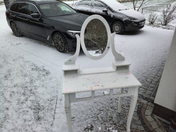 Toaletka biała stan używany