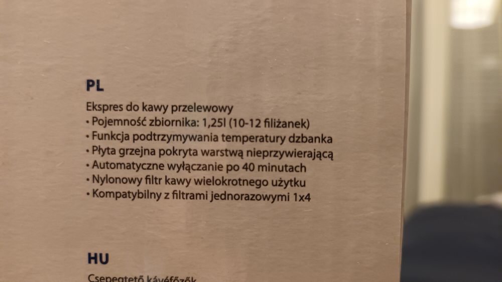 Ekspres przelewowy BLAUPUNKT CMD401