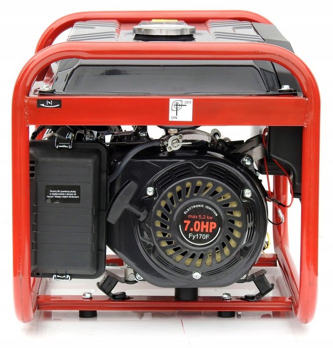 Profesjonalny Agregat Prądotwórczy 5,2kw Generator Avr+ Miedź Stojan K