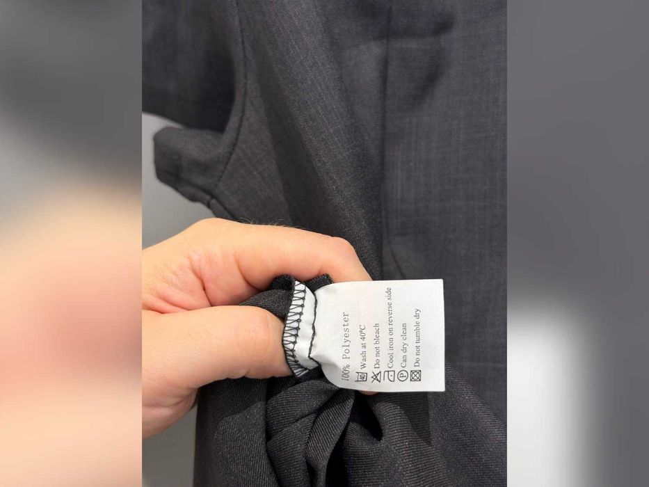 Sukienka szara gładka, krótki rękaw, okrągły dekolt 46