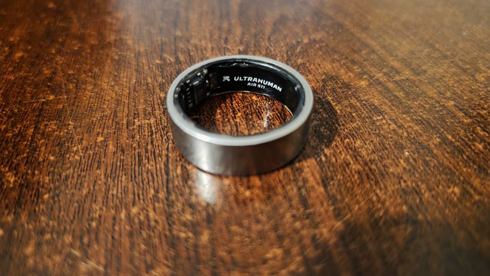 ULTRAHUMAN  Smart Ring Titânio Prata Escovado