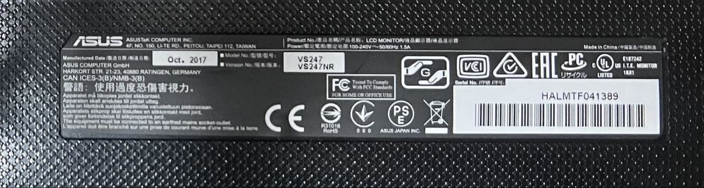 Монітор Asus VS247NR