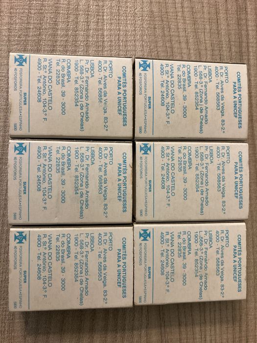 Caixas de Fosforos da Unicef
