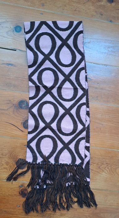 Cachecol padrão geométrico vintage