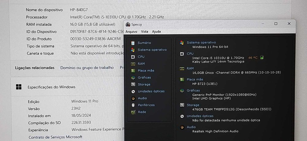 Portatil HP ProBook 440G7 10ªG| 14,1"-FullHD | I5-10210U | 16G/32G DDr4 | NVMe512G |M| W11