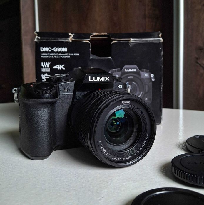 Panasonic Lumix G80 + 12–60mm + akcesoria
