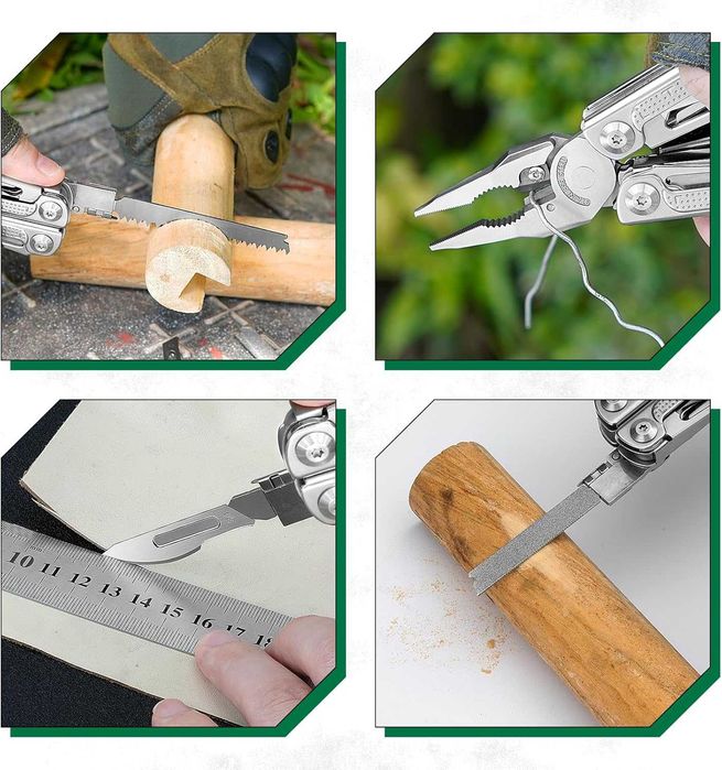 Kit de peças de reposição (aço inoxidável) para alicate multifuncional BIBURY 32 em 1