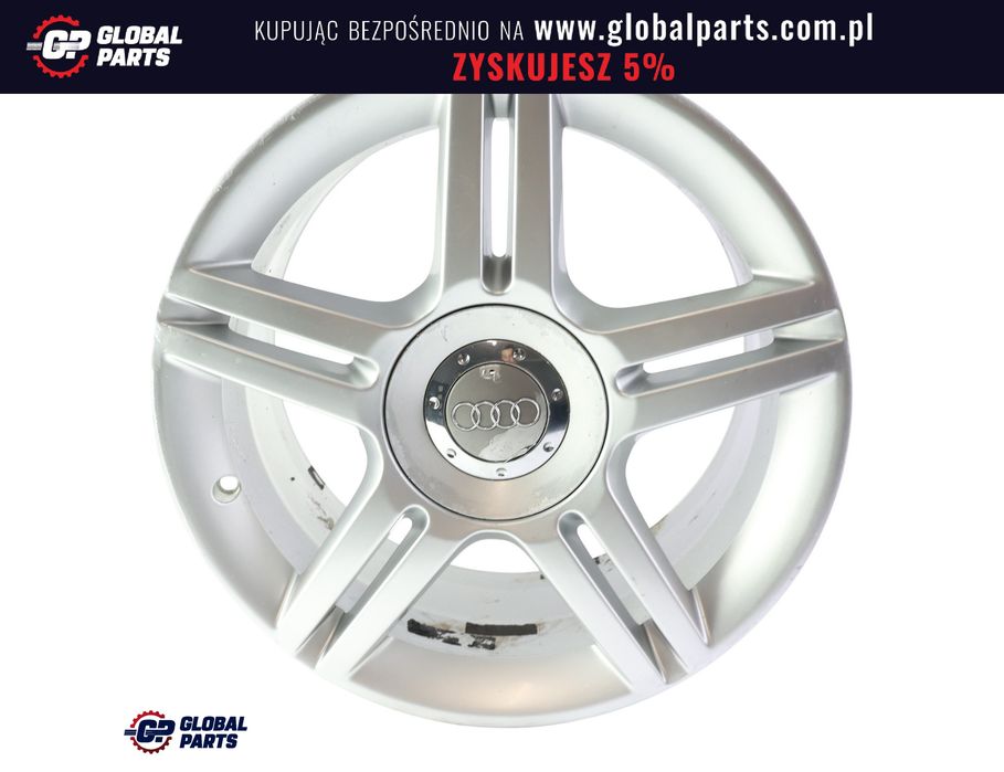 Audi A4 B7 Felga Aluminiowa Srebrna 17" ET:45 7,5J 8E