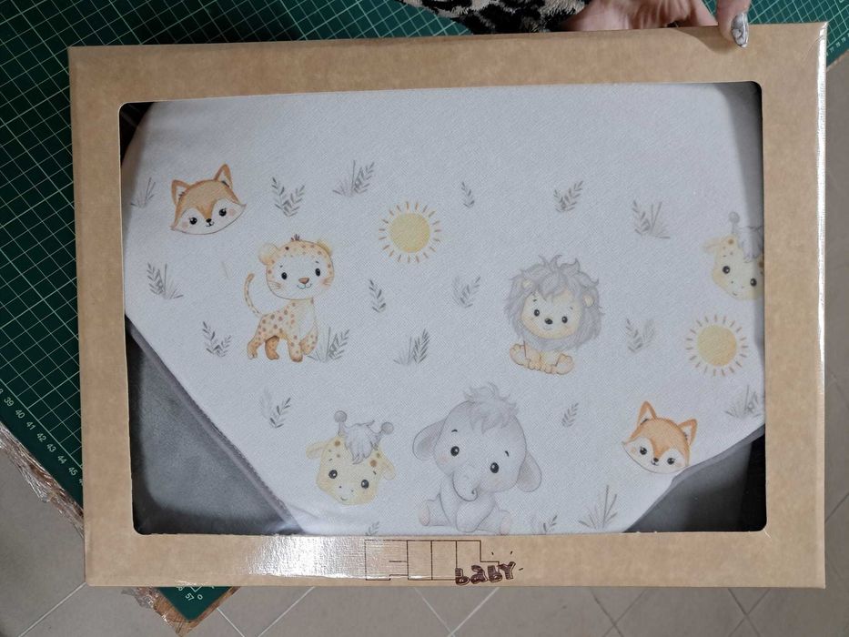 Manta de Bebe Estampada Animais 80X80