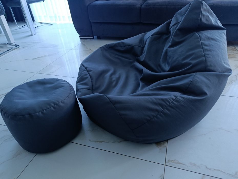 Pufa worek Sako XXL  z podnóżkiem do siedzenia