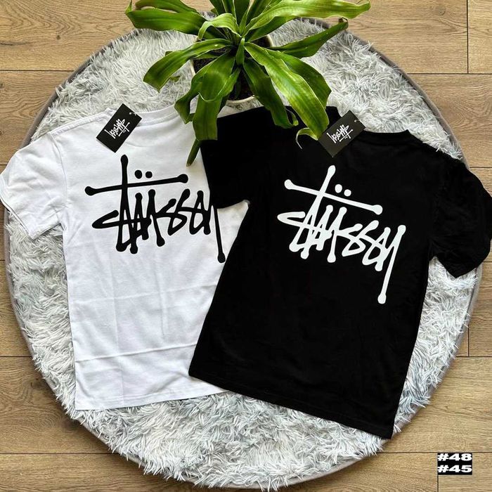 Стусси Футболка Basic - Stussy Базовое - XS S M L XL XXL