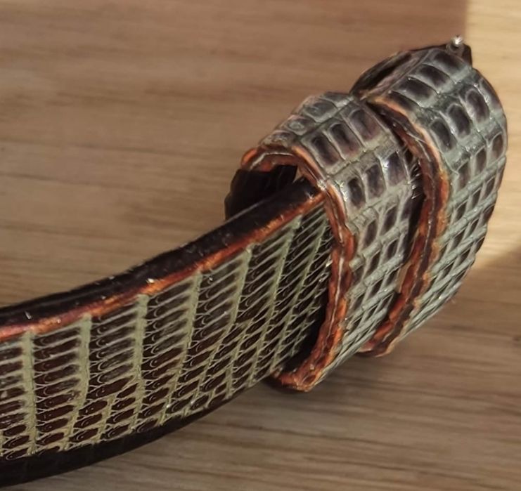 Ремінець для годинника з шкіри ігуани 22мм.