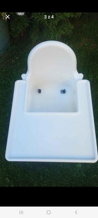 Krzesełko do karmienia ikea antilop + poduszka i podnóżek