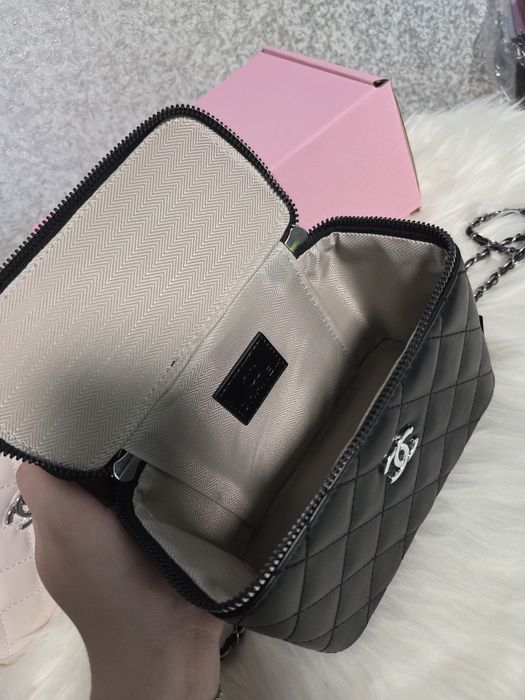 Неймовірні  Chanel в 3 кольорах зі срібною фурнітурою