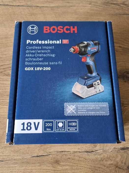 Klucz udarowy GDX 18V-200 BOSCH (korpus) NOWY