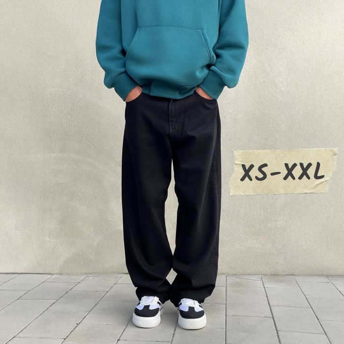 Джинси чоловічі baggy jeans, широкие джинсы мужские реп rap sk8 XXL