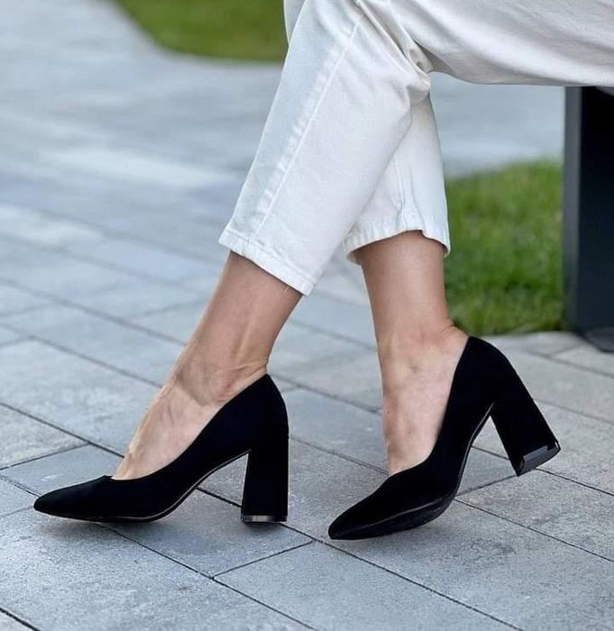 Замшевые туфли классика