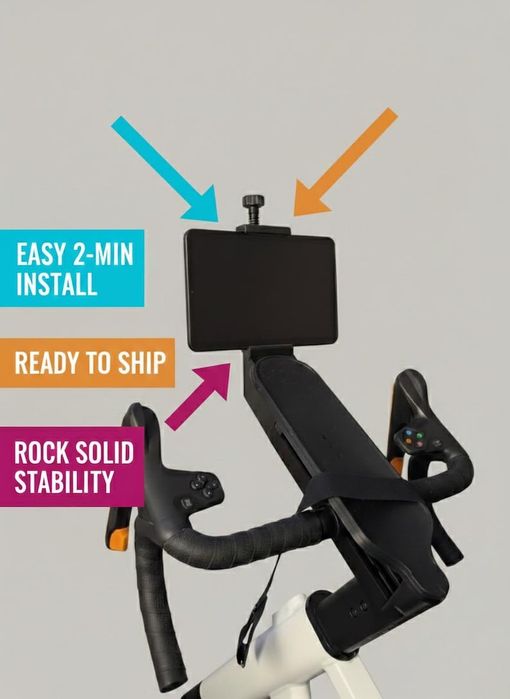 Suporte Tablet para Zwift Ride (iPad/Android) – PLA Preto