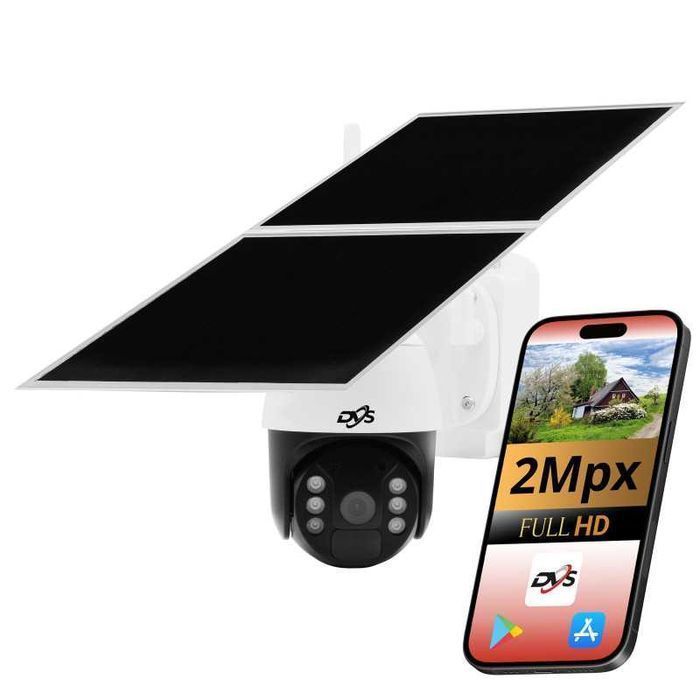 Kamera DVS solarna obrotowa IR aplikacja 4G bezprzewodowa zewnętrzna