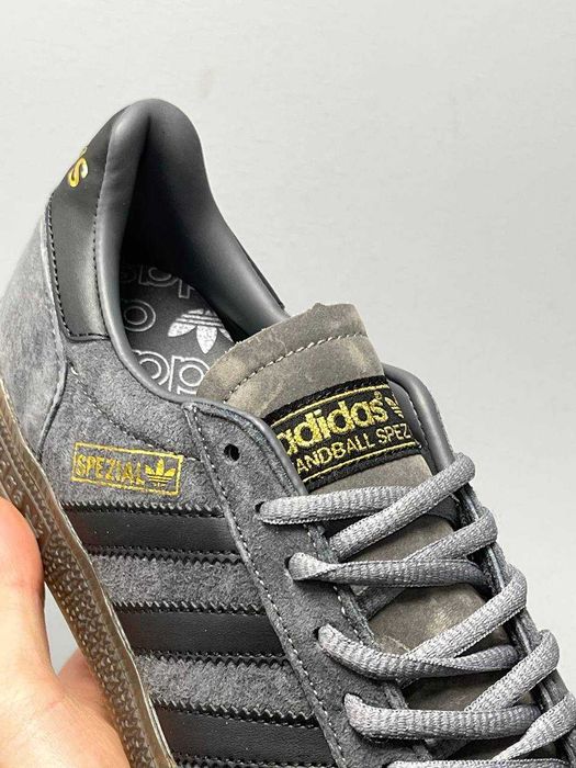 Мужские кроссовки Adidas Spezial Grey Black Brown. Размеры 40-45