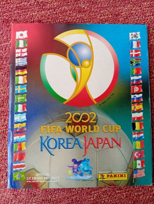 Caderneta Panini Mundial 2002 – Edição Rara- como nova – Japão/Coreia