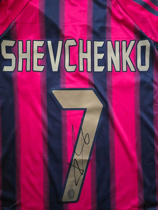 Andriy Shevchenko Autograf! koszulka AC Milan z oryginalnym autografem