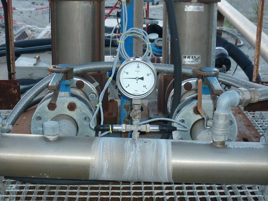 Estação de pressão hidráulica para obras ou agricultura