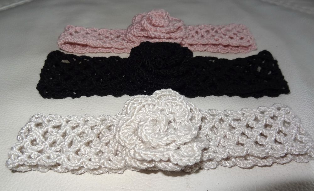 Handmade by Gomi opaska kwiatek pastelowe 48cm 1-3l na zamówienie