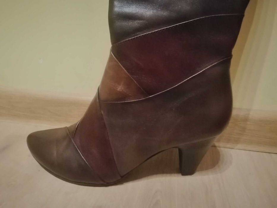 Eleganckie kozaki, skóra naturalna, 5th Avenue, R. 36