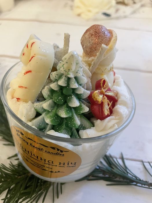 Свічка ручної роботи подарунок аромасвічка декор