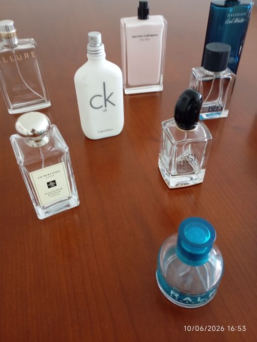 Frascos perfumes vazios