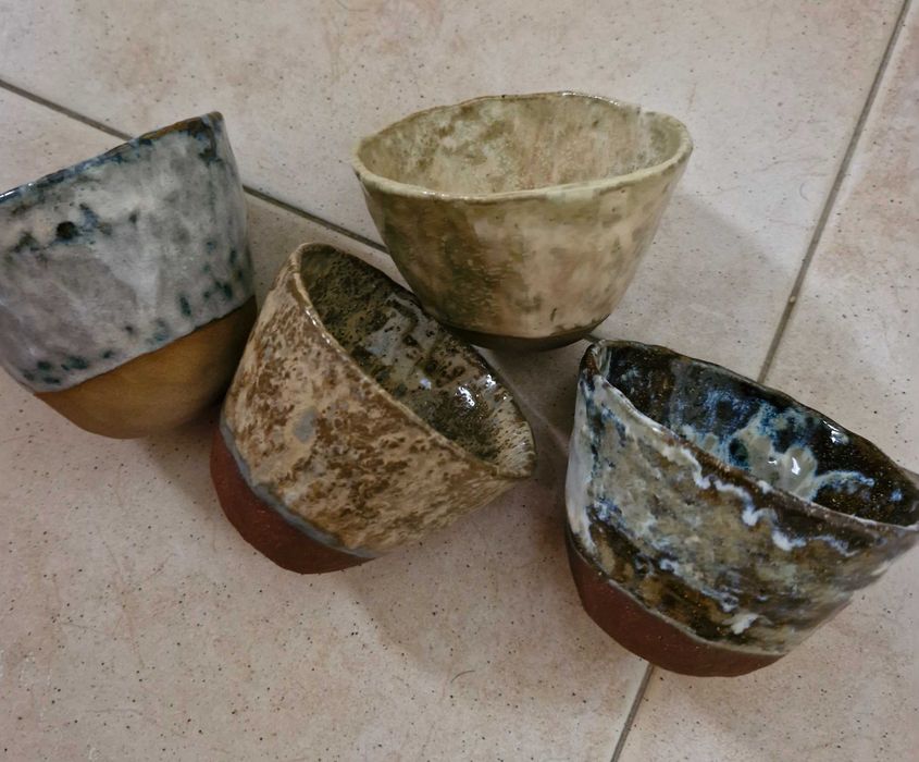 Copos de cozedura lenta feitos à mão