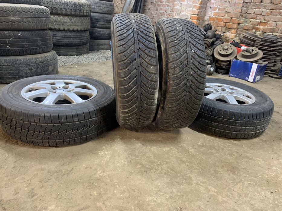 Колеса диски резина шини r15 5/112 215/65 kumno зима