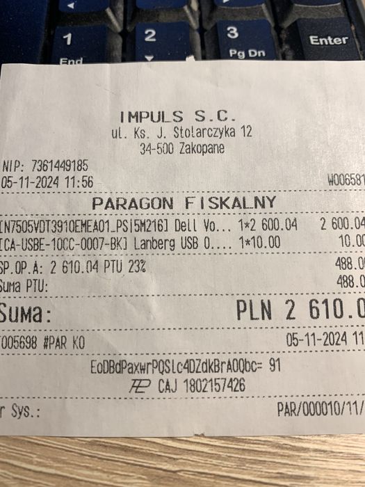 Sprzedam nowy komputer Dell 3910, zakupiony przez pomyłke