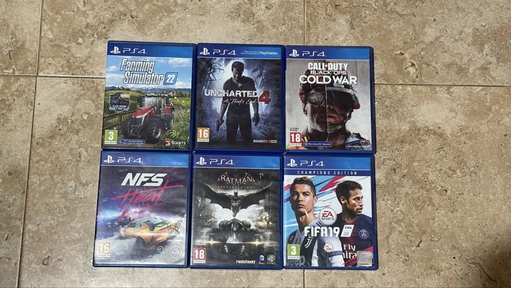 Jogos ps4 20€ cada jogo usado 50€ cada jogo novo