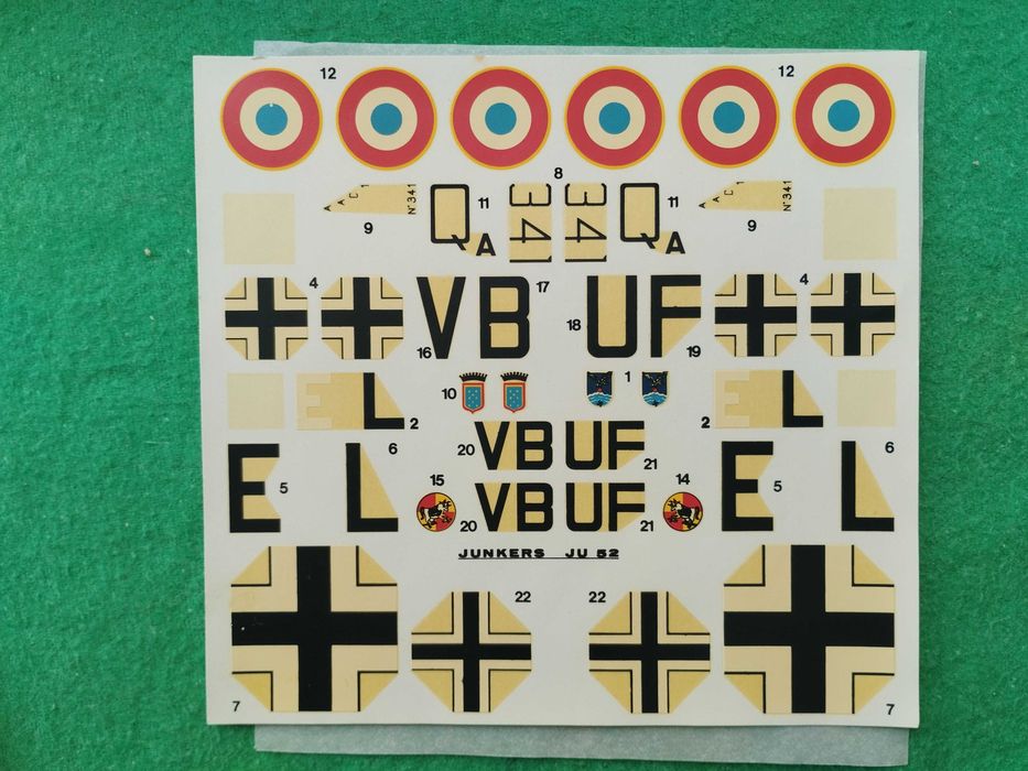 1/72 Heller 380 Junkers Ju 52 / 3m Luftwaffe FAP modelismo kit
