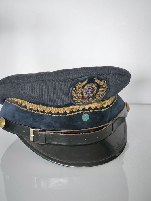 Czapka PRL pracownik energetyki elektryka