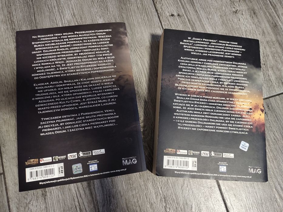 Brandon Sanderson "Dawca przysięgi" tom 1 i 2