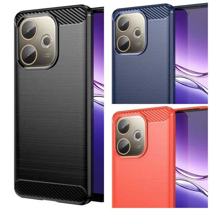 Противоударный чехол бампер для Орро A5 Pro 4G 5G карбон орро а5 про