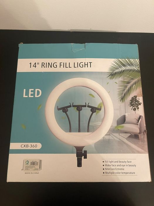 lâmpada Ring Light LED 14 Pol.