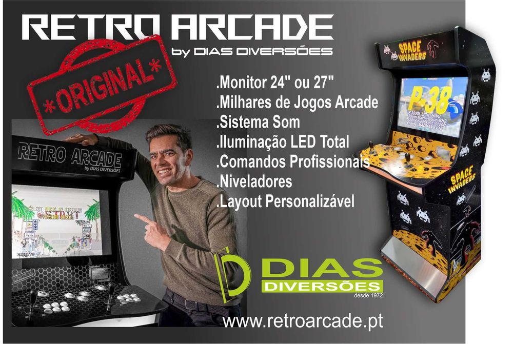 Retro Arcade (Máquina Jogos) - Novas