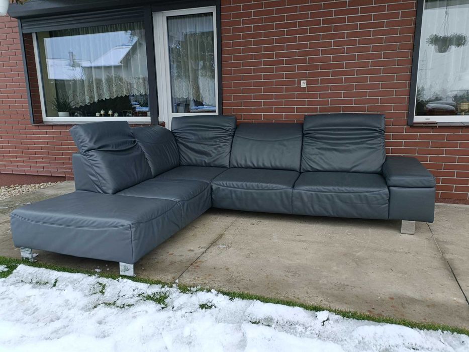 Sprzedam narożnik ze skóry -Skóra -skórzany –skórzana -skórzane