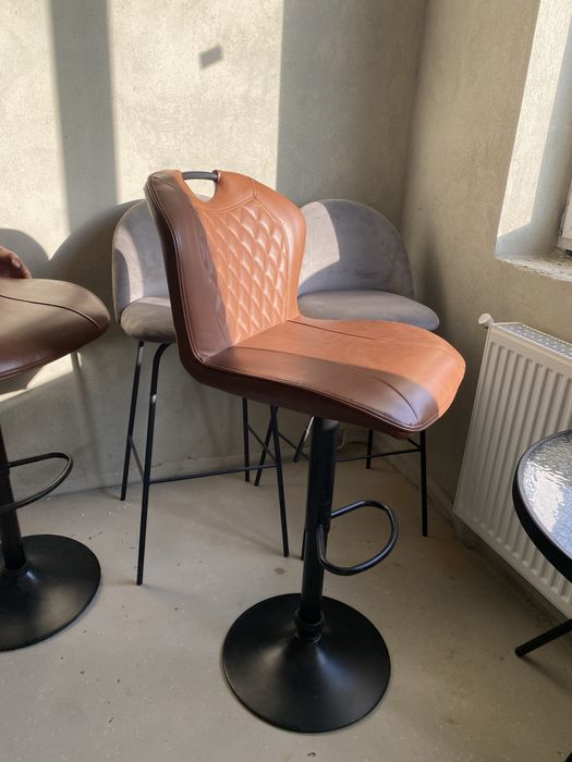 Стілець барний велюр (4 шт) екошкіра (3 шт)